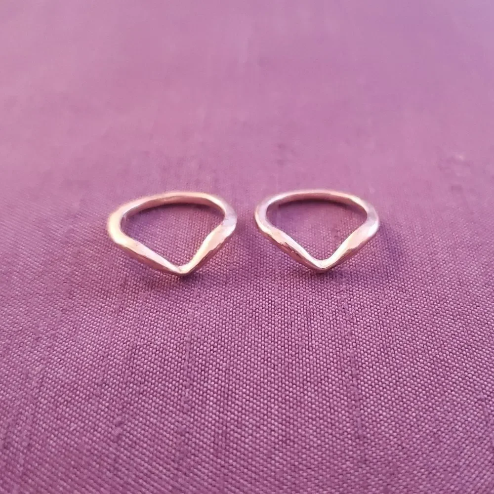 Chevron Midi Ring Set - Picture 2 of 3
